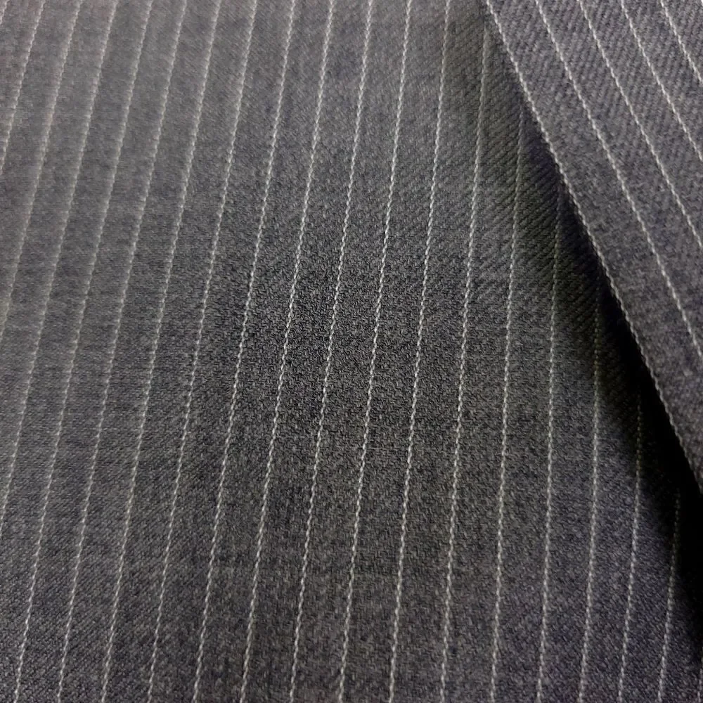 Ralph Lauren for Lord and Taylor Grey Striped 2 Button Blazer Wool size 40R